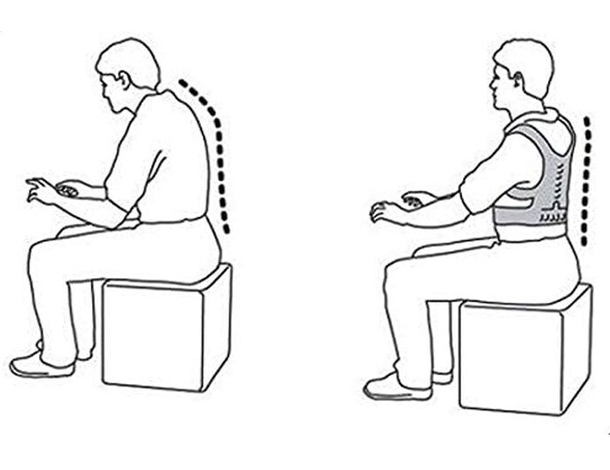 Fascia posturale spalle schiena correttore postura Magnetica dolori lombari...