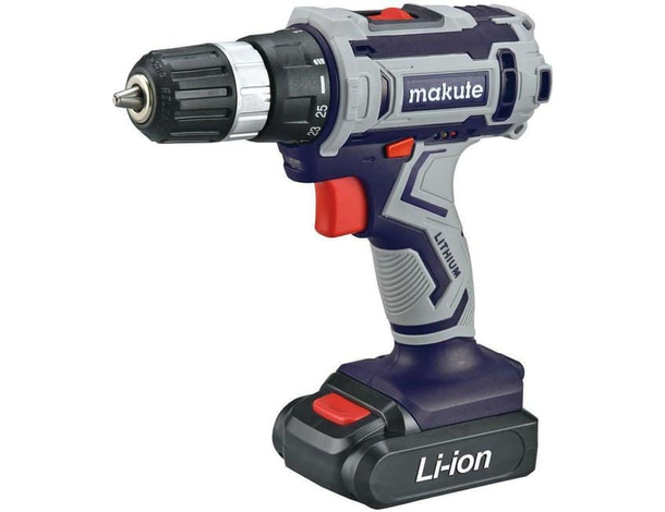 Trapano Avvitatore Batteria al Litio Valigetta 20V LED Cordless 2 Velocità 10mm
