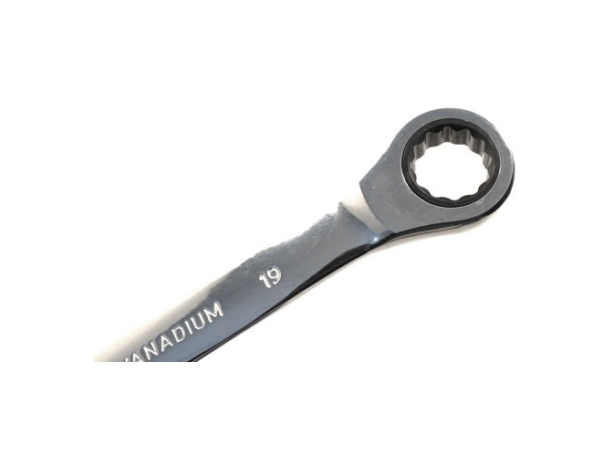 Set di chiavi combinate a cricchetto 6 pezzi + adattatori in acciaio Chrome...