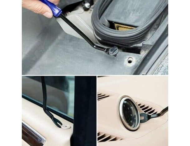 Kit 5 Leve Smontaggio Interni Auto Professionali Antigraffio Portiere Casse...