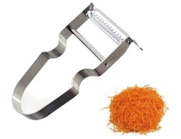 Affettatore per taglio a julienne carote zucchine verdure in acciaio inox 11cm