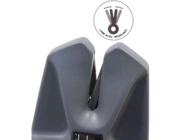 Affila coltelli manuale professionale affilacoltelli cucina lame carbide V...