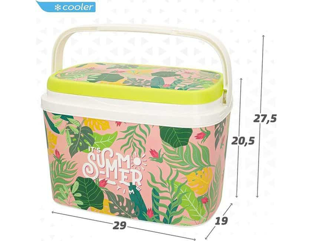 Frigo Passivo in Plastica Antigraffio da 6lt Portatile Rosa Spiaggia Outdoor...
