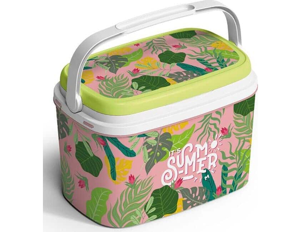 Frigo Passivo in Plastica Antigraffio da 6lt Portatile Rosa Spiaggia Outdoor