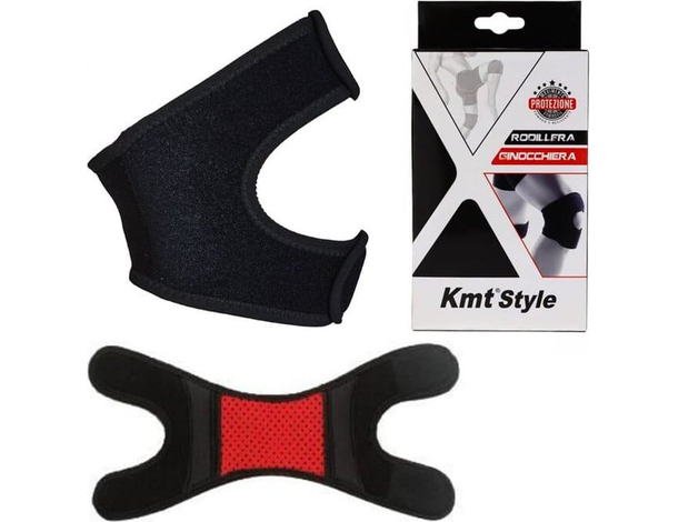 2x Fascia Elastica Protettiva Ginocchio Ginocchiera Auto Riscaldamento Dolore