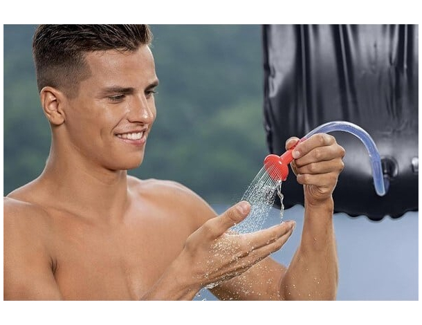 Doccia a Riscaldamento Solare Portatile con Sacca 20 LT per Campeggio...