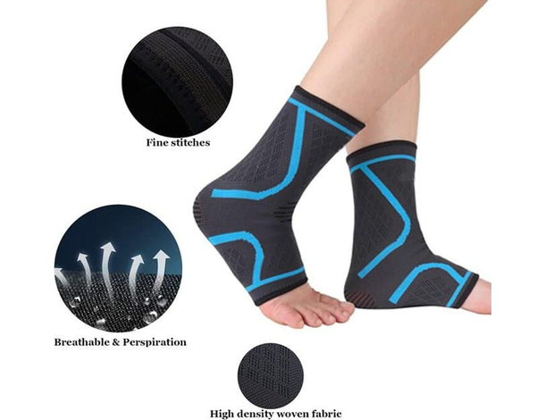 2x Cavigliera Ortopedica Fascia Tutore Caviglia Piede Supporto Traumi Sport...