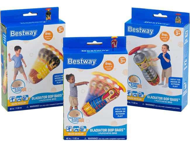 Gladiatore gonfiabile gioco per bambini Punch bag boxing esterno interno 11