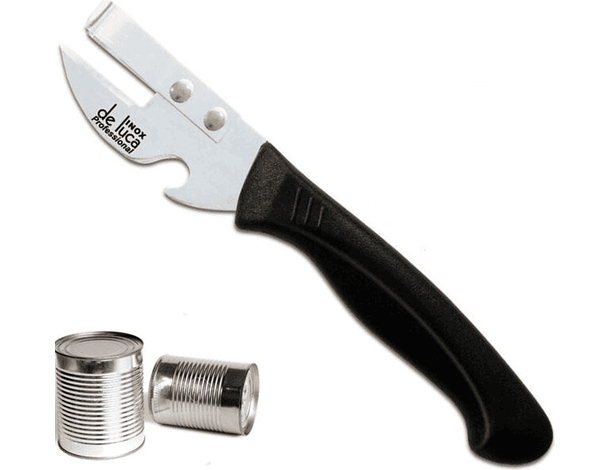 Apriscatole a leva e stappa bottiglie in acciaio inox temperato 170mm cucina