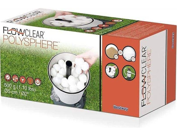 Sfere Filtranti Acqua Piscina Filtro Sabbia Polysphere Flowclear 58475 - 500g