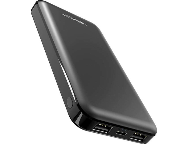 Power Bank doppia ricarica veloce USB portatile universale 10000mAh PB30 nero