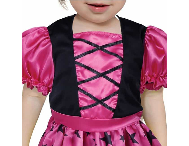 Costume Carnevale strega misteriosa travestimento bambina 12-24 mesi...