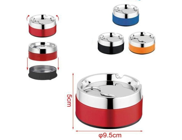 2x Posacenere Rotondo Tondo Portacenere Bar Pub Ristorante Balcone da Esterno...