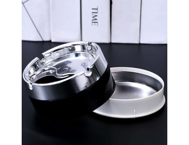 2x Posacenere Rotondo Tondo Portacenere Bar Pub Ristorante Balcone da Esterno...