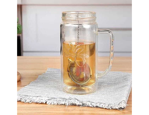 Set 2 pezzi filtro infusore in acciaio 4 cm per tisane the aromi con...