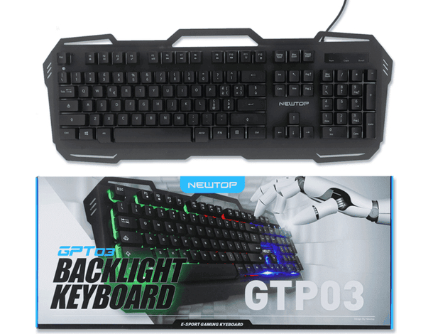 Tastiera gaming con layout italiano LED arcobaleno e foro porta cellulare 3