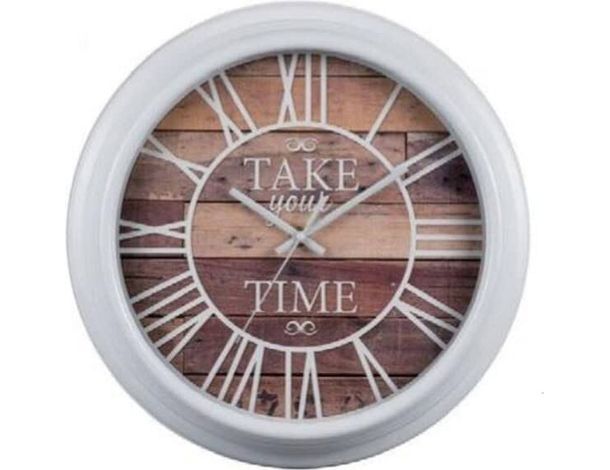 Orologio da Parete Shabby Chic Cucina Casa Diametro 33 cm Plastica Vari...