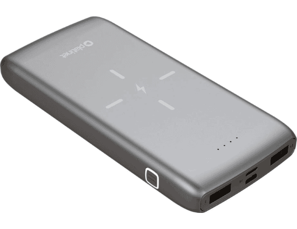 Power Bank 10000mAh QI Wireless batteria esterna portatile con 2 connettori USB