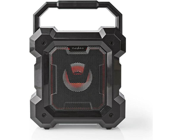 Altoparlante Bluetooth Nedis Audio Potente Portatile Luci a LED Microfono Nero