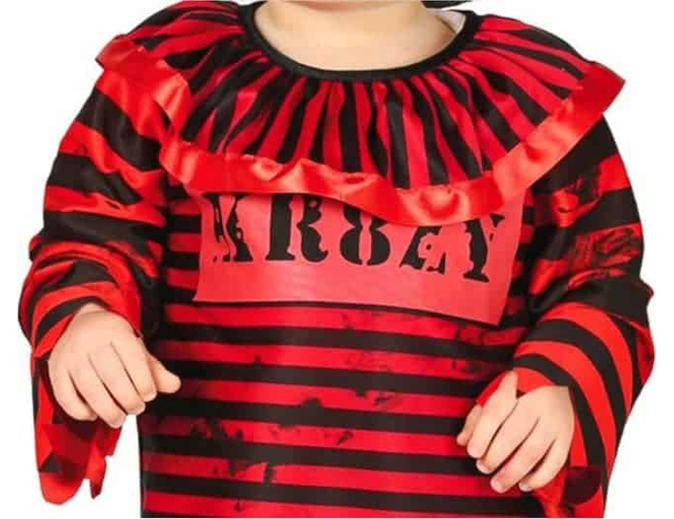 Costume Carnevale pagliaccio assassino travestimento clown bambino 12-24 mesi...