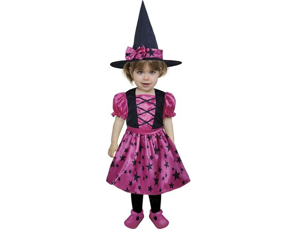Costume Carnevale strega misteriosa travestimento bambina 12-24 mesi...