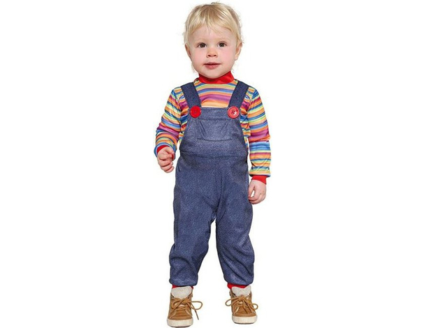 Costume Carnevale horror Chucky la bambola assassina bambino 12-24 mesi...