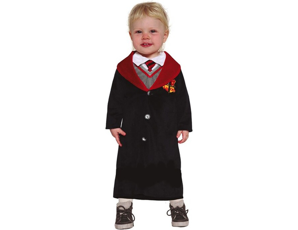 Costume Carnevale mago Harry Potter Grifondoro travestimento bambino 12-18 mesi