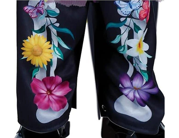 Costume Carnevale scheletro messicano vestito La Muerte bambina 12-24 mesi...