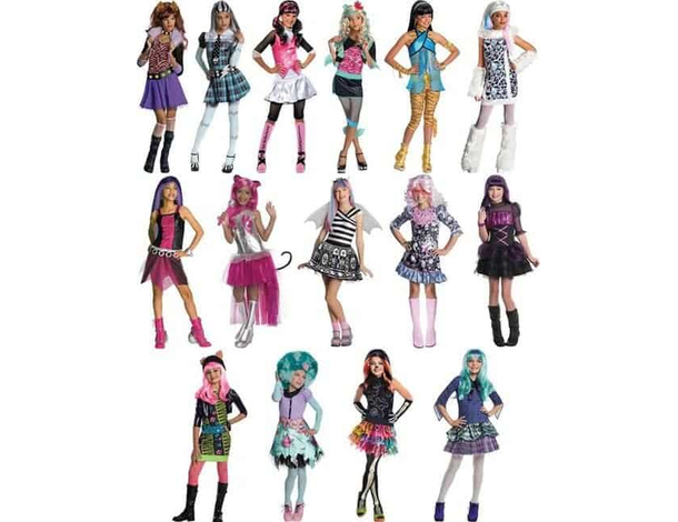 Costume Carnevale Monster High Lagoona Blue travestimento bambina 3-4 anni 4