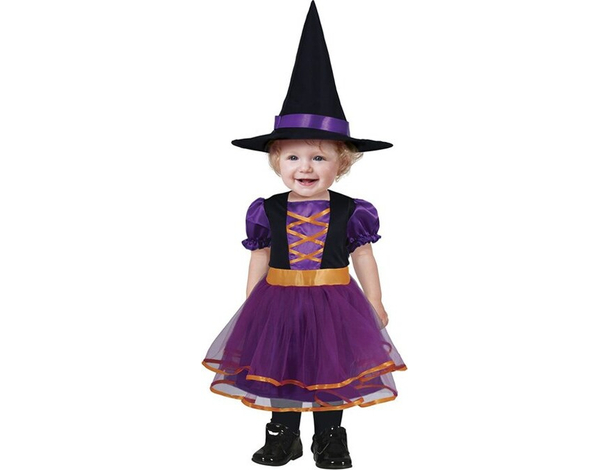 Costume Carnevale streghetta travestimento strega bambina 12-24 mesi...