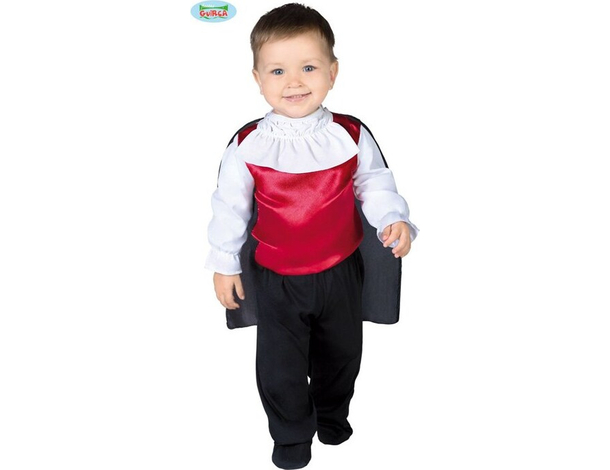 Costume Carnevale Dracula travestimento vampiro neonato bambino 6-24 mesi...
