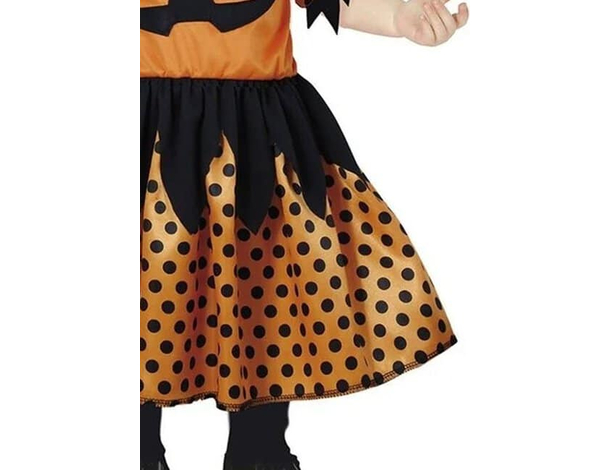 Costume Carnevale zucca di Halloween travestimento zucchetta bambina 18-24...