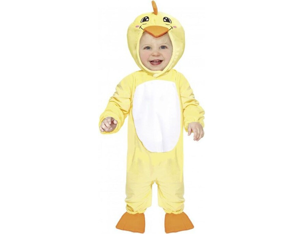 Costume Carnevale pulcino travestimento bambino bambina 18-24 mesi halloween