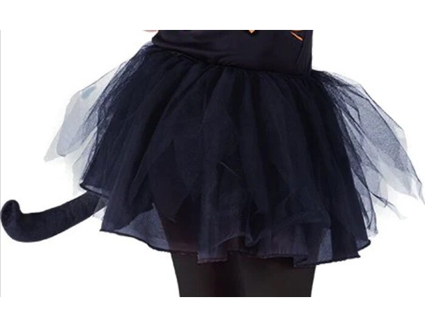 Costume Carnevale gatta nera travestimento gattina bambina 3-8 anni halloween...