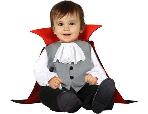 Costume Carnevale vampiro travestimento Dracula bambino 18-24 mesi festa