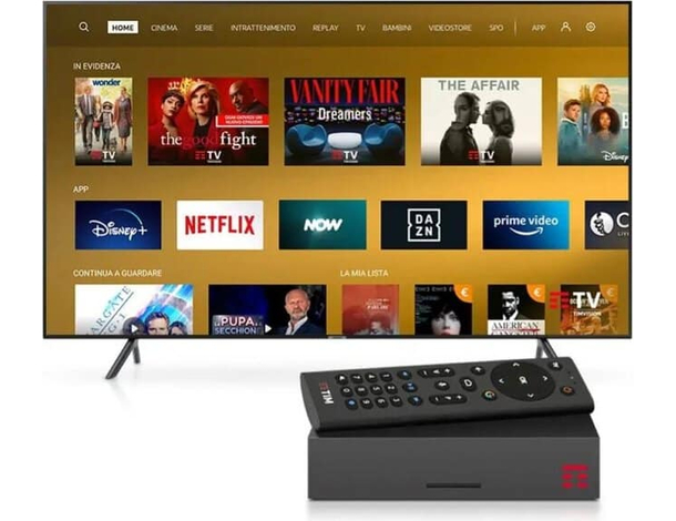 Decoder DVB-T2 Tv Box Tim Vision 4K 32 GB Digitale HEVC con Android Integrato