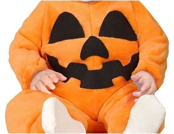 Costume Carnevale zucca di Halloween travestimento unisex festa 12-24 mesi...