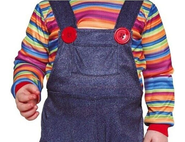 Costume Carnevale horror Chucky la bambola assassina bambino 12-24 mesi...