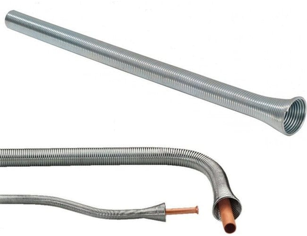 Molla Piegatubi Tubo in Rame Alluminio Curvatura Tubi Manuale 18mm x 310mm
