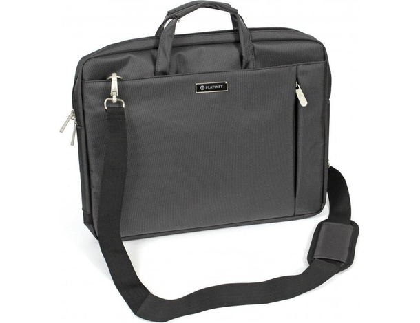 Tracolla porta notebook 15.6'' leggero con zip ai lati e cinghia Platinet York