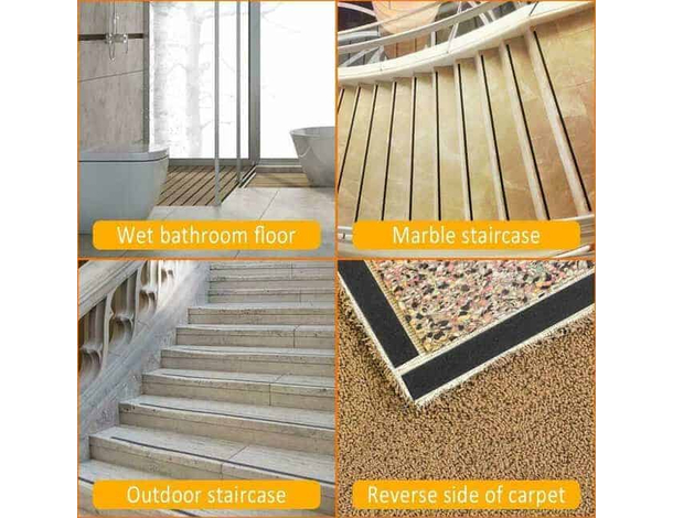 6x Rotoli Nastro Antiscivolo Adesivo Multiuso Rotolo Antisdrucciolo Sicurezza...