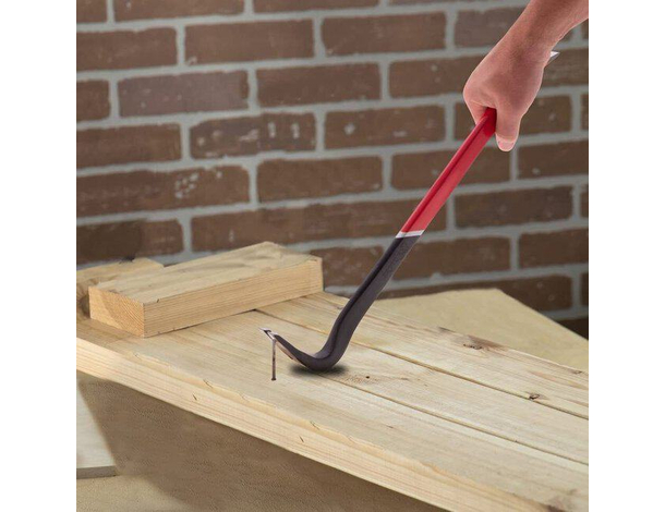 Leverino in acciaio piede di porco 46cm leva tira chiodi carpentiere...