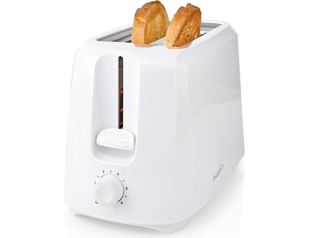 Tostapane da 700W per 2 fette di pane con pratico vassoio raccogli briciole