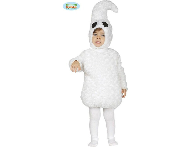 Costume Carnevale fantasma travestimento bambino bambina 12-24 mesi fantasmino