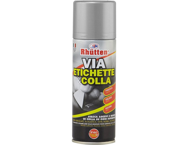 Spray Rapido Rimuovi Etichette e Adesivi Elimina Residui di Colla 200ml Casa