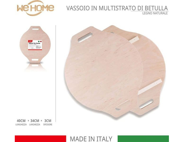 Vassoio da Portata Tondo in Legno Per Aperitivi Finger Food Antipasto...