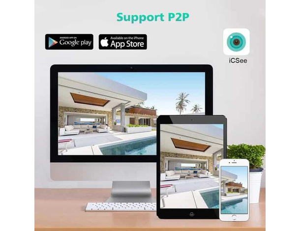 Telecamera 4MP 4K Esterno Wi-Fi PTZ 2 Obiettivo 8x Zoom Videosorveglianza...