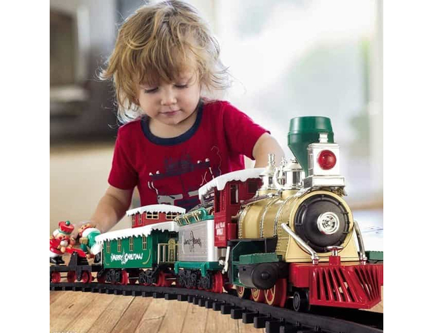 Trenino Natalizio Sotto Albero Treno Elettrico Luci Suoni Locomotiva Natale...