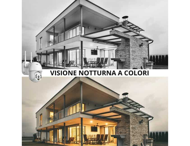 Telecamera IP CAM PTZ WIFI Camera Dome Wireless Esterno Videocamera HD...