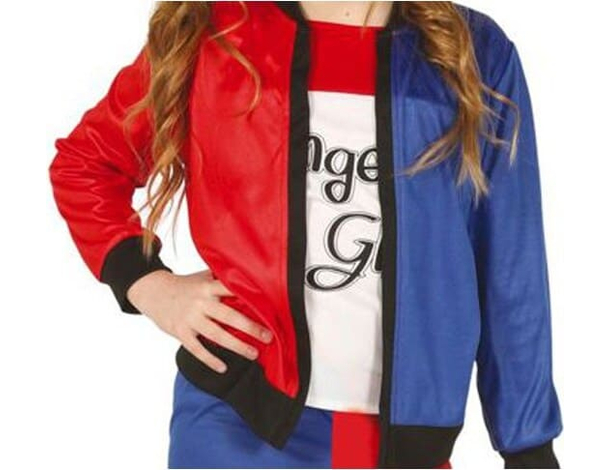 Costume Carnevale Suicide Squad vestito Harley Quinn bambina 3-12 anni festa...